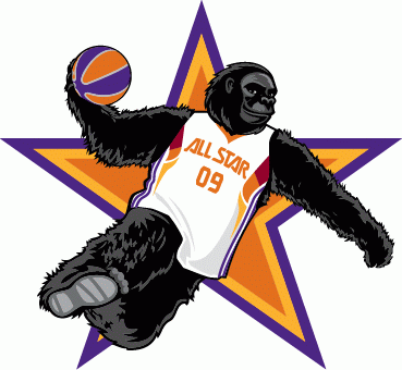 NBA All-Star Game 2009 Mascot Logo iron on transfers for T-shirts